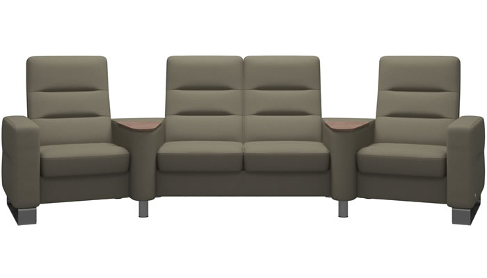 Stressless Wave Sector in Calido Olive Fabric